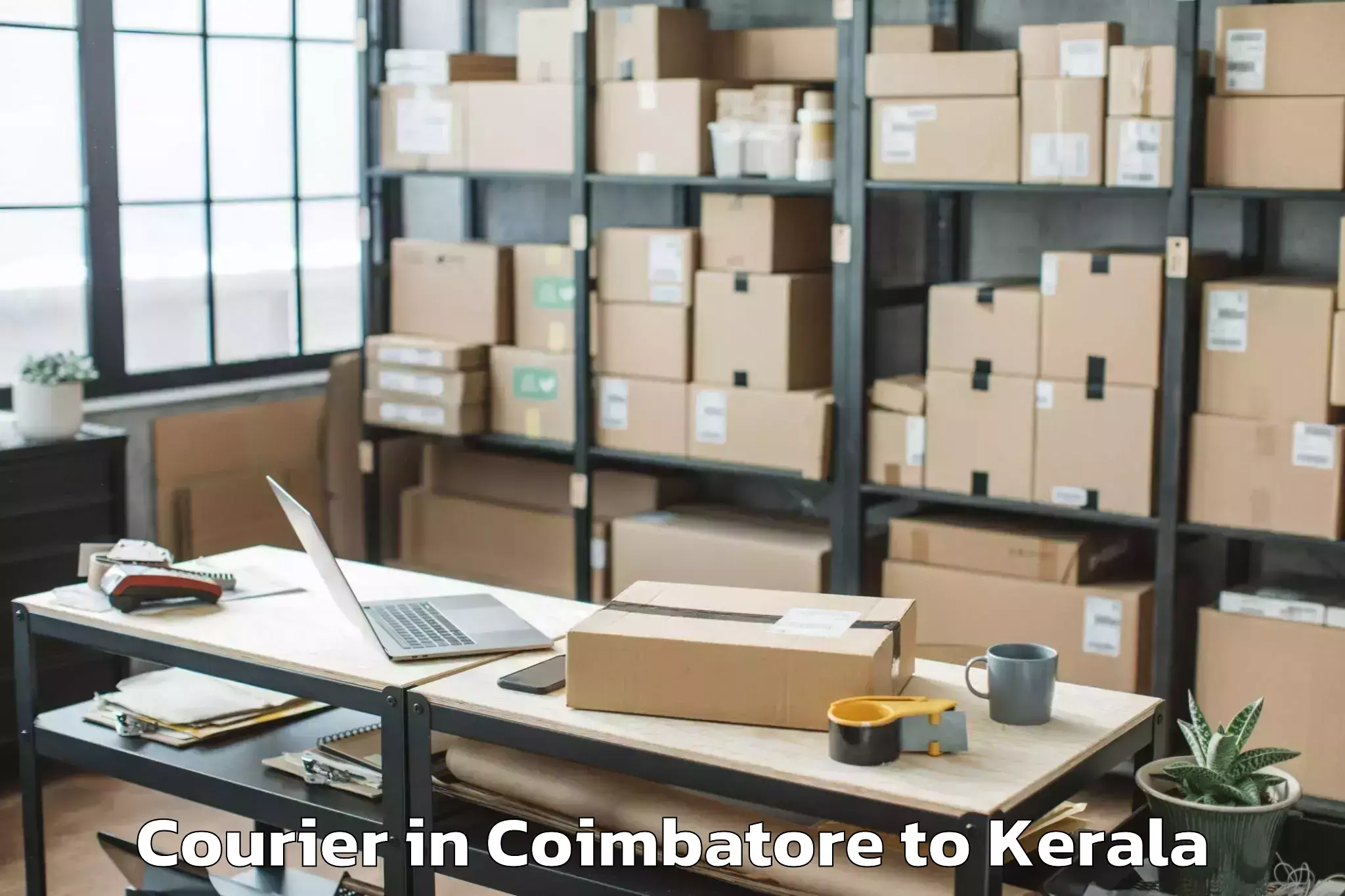 Reliable Coimbatore to Cherpulassery Courier